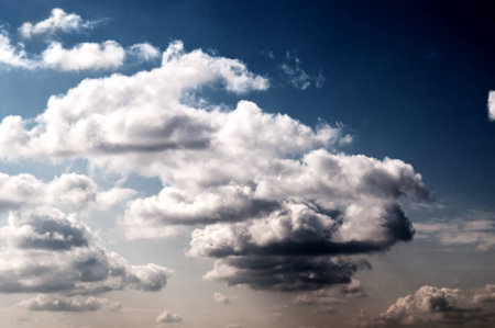 Dramatic cloudsの写真素材