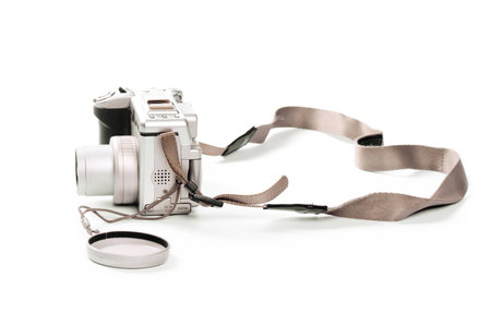 Digital camera isolated on white