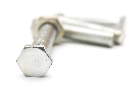 Screws closeup.Front focus