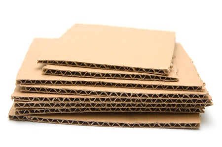 Stack of cardboard sheetsの写真素材