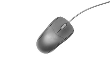 Pc mouse on white background