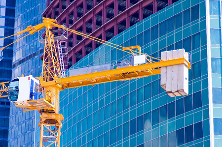 Crane  building skyscraperの写真素材