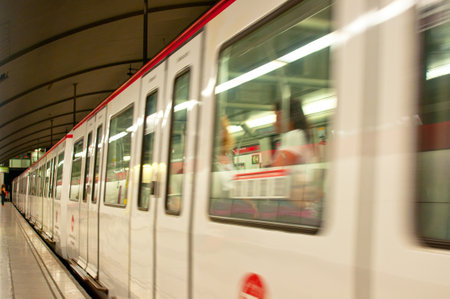 Subway trainのeditorial素材