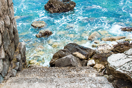 Rock and seaの写真素材