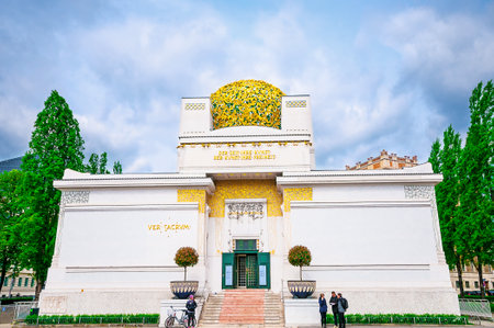 VIENNA, AUSTRIA - APRIL 24, 2016: Exhibition Hall for Contemporary Art Secession Buildingのeditorial素材