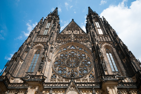 Saint Vitus Cathedral at Prague, Czech Republicの写真素材