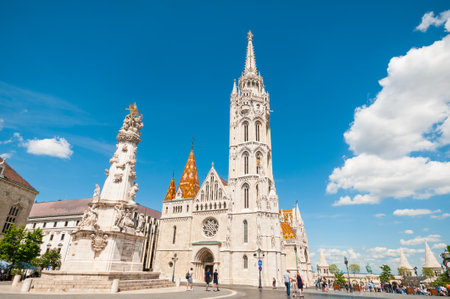 BUDAPEST, HUNGARY- JUNE 05, 2017:  Matthias church in Buda Castleのeditorial素材