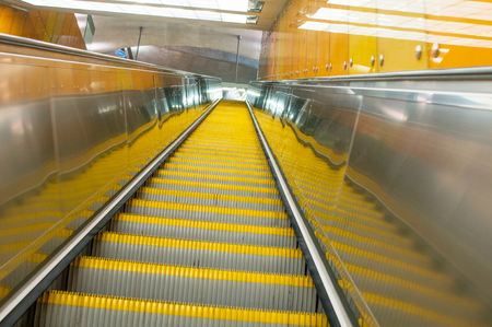 Subway escalatorの写真素材