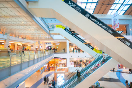 MOSCOW, RUSSIA - MARCH 24, 2019: Megapolis Center shopping mall