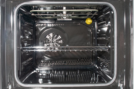 New electrical modern oven close up insideの写真素材