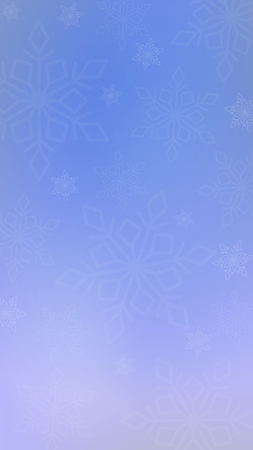 Blue-purple hue abstract winter background, large and small pale snowflakesのイラスト素材