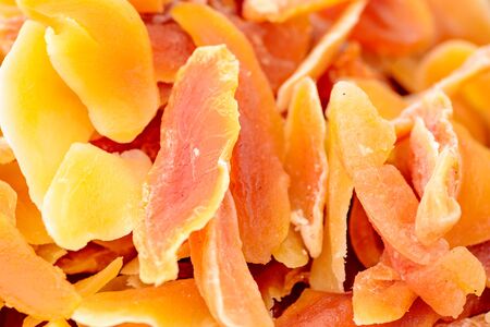 Dried fruits in background or texture mode, close-up.