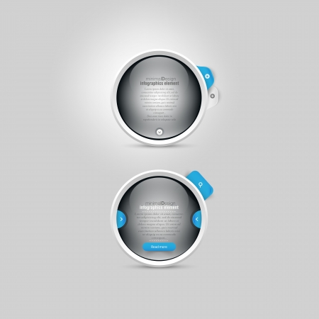 Website template design infographic menu navigation elementsのイラスト素材