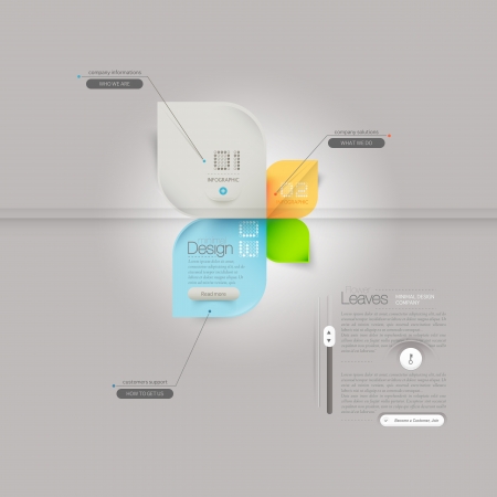 infographics template with iconsのイラスト素材
