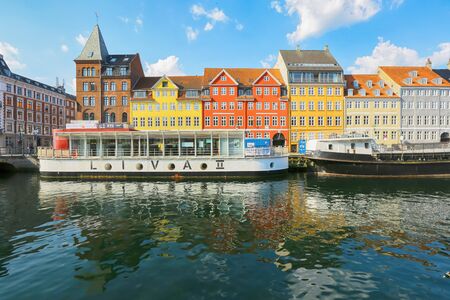 Copenhagen , denmark 06/03/2019: Nyhavn in the danish capital Copenhagenのeditorial素材