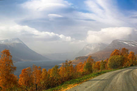 Indian summer at the Norwegian lake Gjevilvatnet