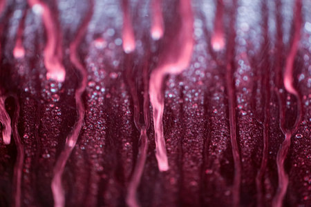 Abstract background of the water drops on the glass while car washing
