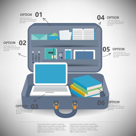 Business infographic elementsのイラスト素材