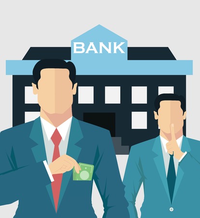 Money concept, business corruptionのイラスト素材