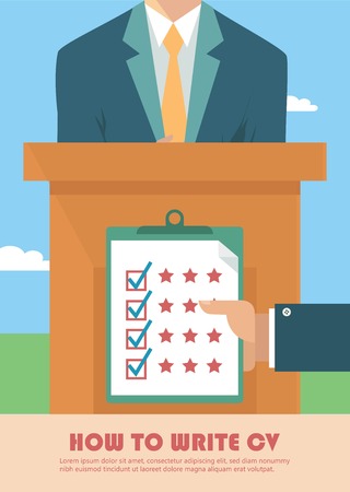 Job candidate assessmentのイラスト素材