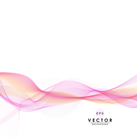 Abstract waves vector background, pink transparent waved lines for website, brochure, flyer, banner, newsletter, magazine, booklet, leaflet, card design. Pink smoke wave abstract. Pink wavy backgroundのイラスト素材