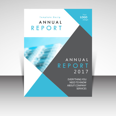 Business template. Annual report brochure design vector illustration. Business presentation, stationary, cover, booklet, banner, leaflet, flyer, newsletter, magazine, publication, landing page layoutのイラスト素材