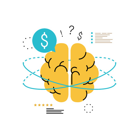 Financial consulting, finance guidance, business adviser, investment assistance, money management vector illustration.のイラスト素材