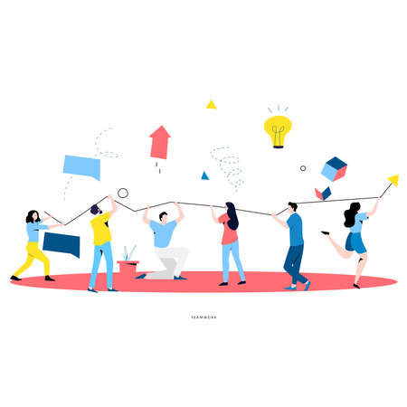 Team work, cooperation, corporate organization, partnership, business graph growth, leadership,...