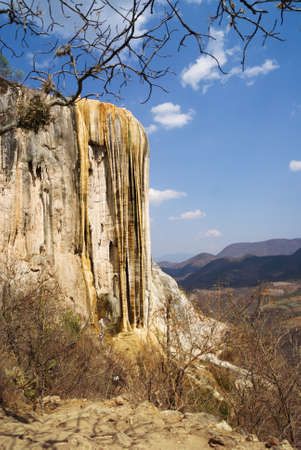 Petrified waterfall of Hierve el Aguaのeditorial素材