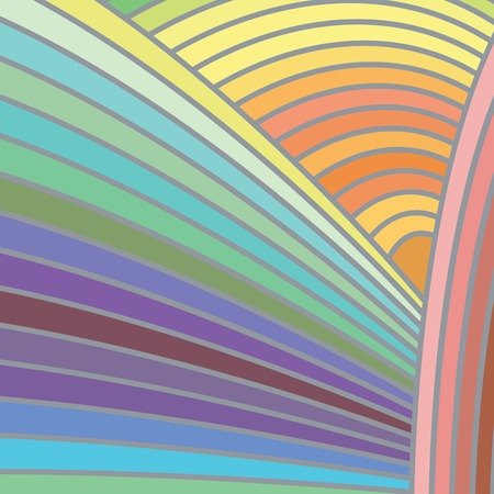 Stylish retro stripes patternのイラスト素材