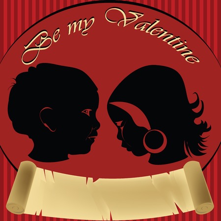 Valentine Cardのイラスト素材