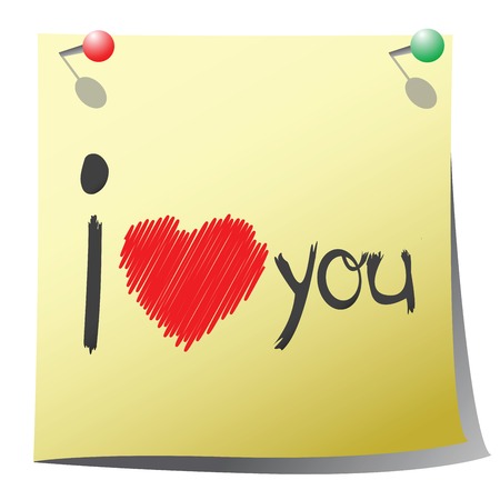 Note for Valentine's Dayのイラスト素材