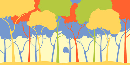 Forest background in pastel tonesのイラスト素材
