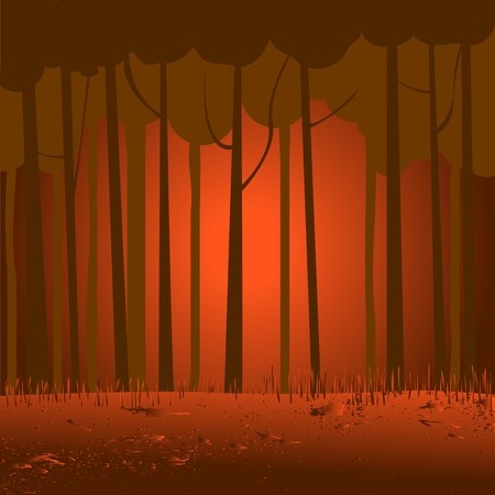 Marsh landscapeのイラスト素材