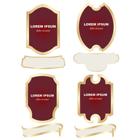 Design elements over white backgroundのイラスト素材