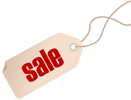 Price tag isolated over white backgroundのイラスト素材