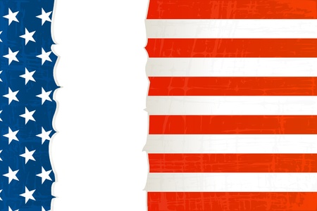 A torn grunge USA flag background with room for textのイラスト素材