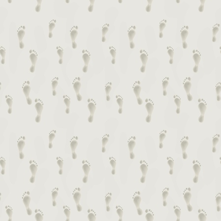 Seamless sand foot print patternのイラスト素材
