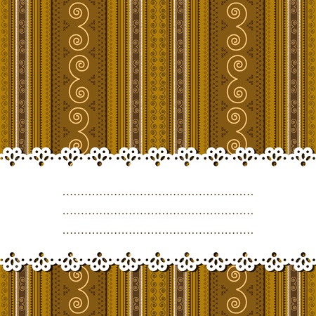 Decorative ribbon for text over a african texture, background, no mesh or transparencies.のイラスト素材