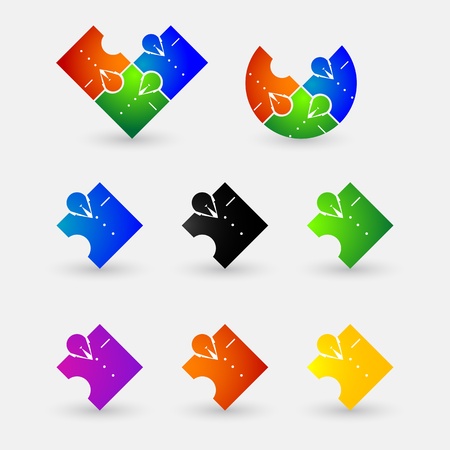 Stylish abstract business man. Elements for design. Icon set.のイラスト素材