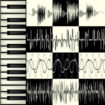 Keyboard abstract background  Mesh gradients used のイラスト素材
