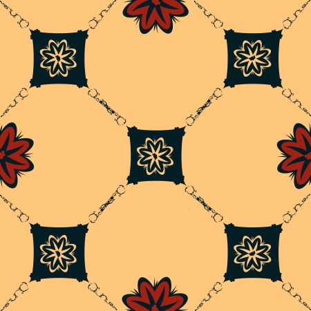 Art nouveau style background, seamless patternのイラスト素材