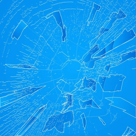 Cracked window, windshield texture.のイラスト素材