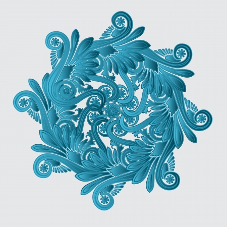 Decorative flourish design, abstract artのイラスト素材