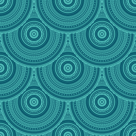 Vintage scale repeat pattern designのイラスト素材