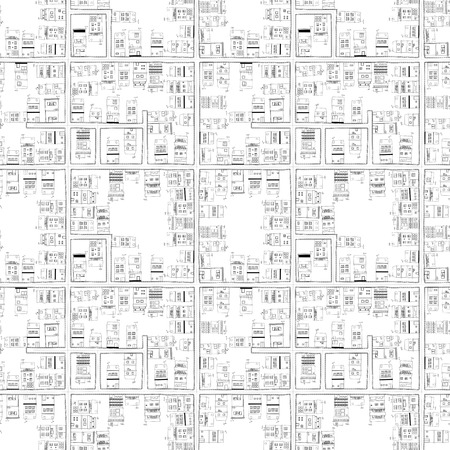 City map seamless pattern vector design,Texture for web, print, wallpaper, decals,  textile design, architecture website background, holiday home decor, wrapping paperのイラスト素材