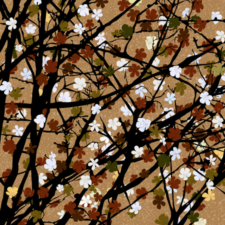 Spring theme blossom tree background for printのイラスト素材