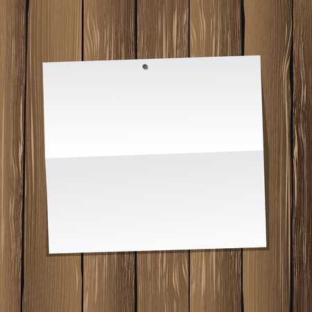 Paper on wood backgroundのイラスト素材