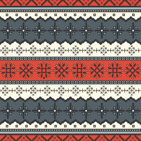 Traditional romanian embroidery seamless pattern designのイラスト素材