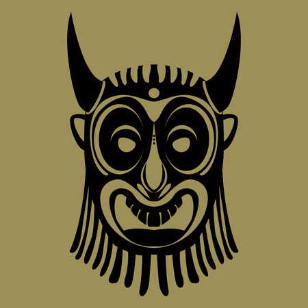 Tribal mask design, abstract artのイラスト素材